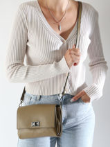 Cross Body Tas Milano Rood caviar CA24061-vue-porte